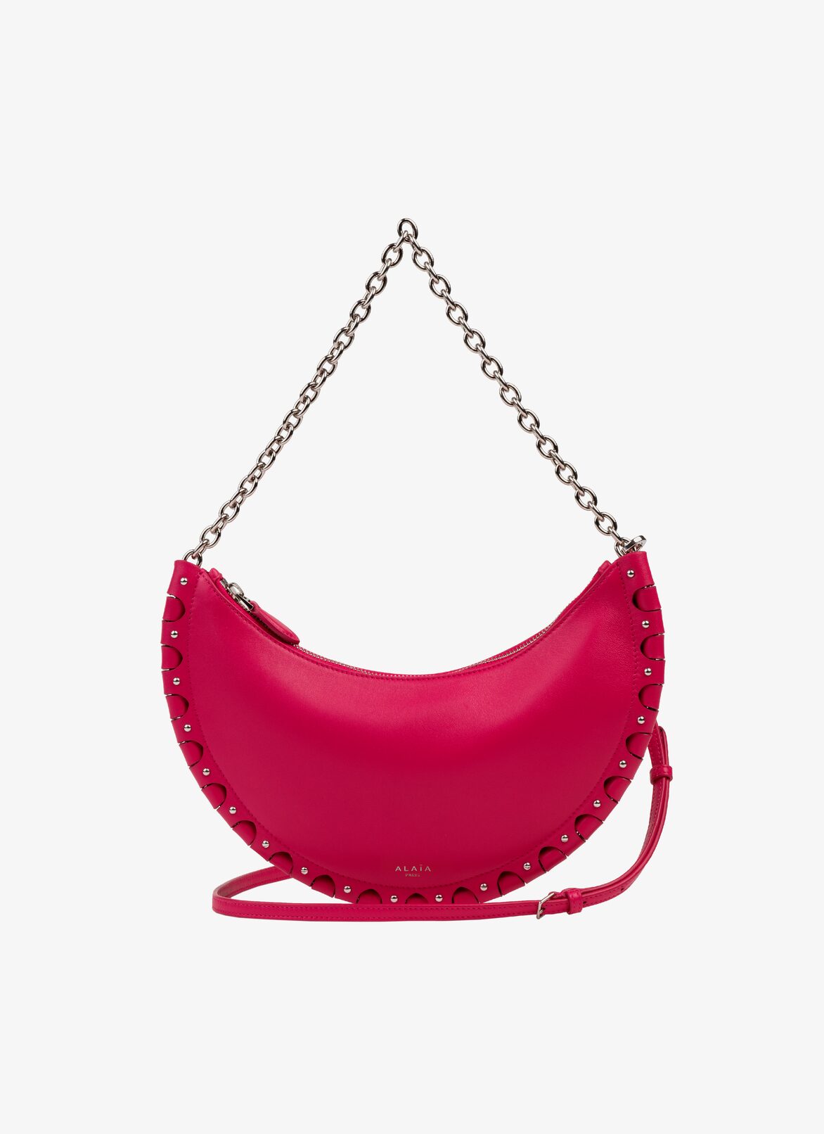 Demi-Lune BAG ALAÏA RASPBERRY PINK DEMI-LUNE BAG